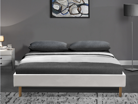 Eigentijds van de KoningsAssemble Pu van Koningsupholstered platform bed Leer 140x190Cm