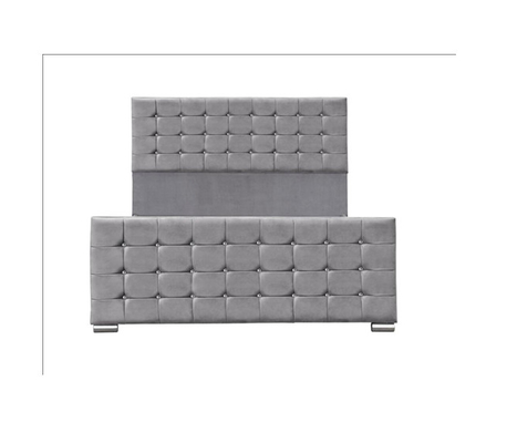 4ft Kader van het Linnen het Stof Beklede Bed Koningin Size