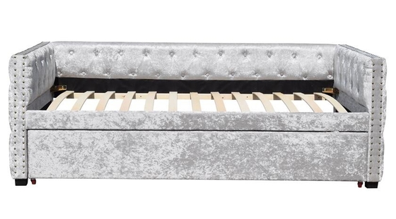 Beklede verbrijzelings het Fluweel rolt Daybed voort