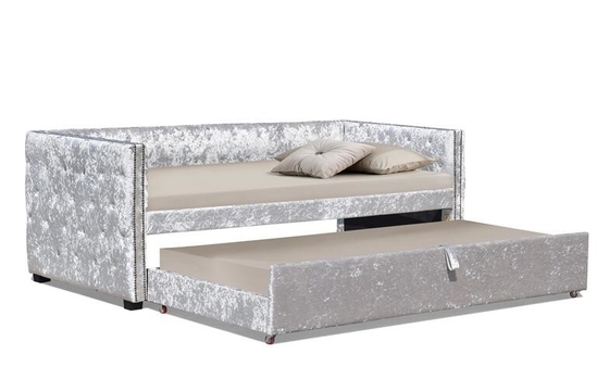 Beklede verbrijzelings het Fluweel rolt Daybed voort