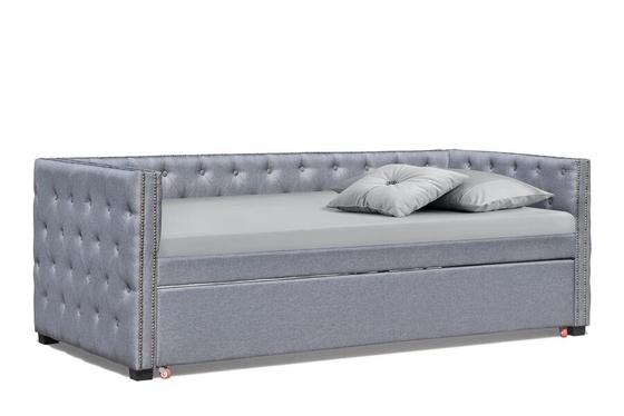 Beklede de stof rolt Daybed met het Enige Triplex van de Bronsnagel voort