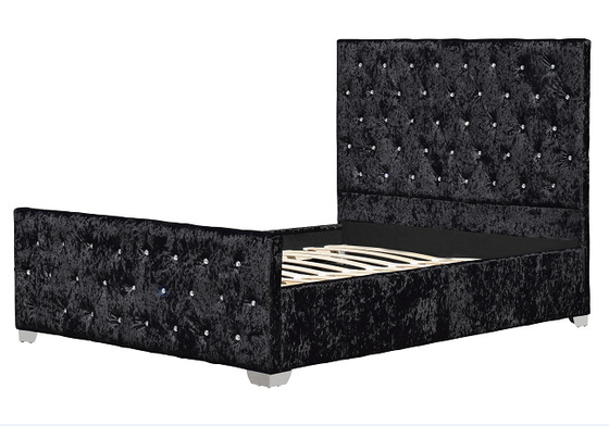 BSCI Bekleed Bedkader met Diamond Headboard European Style Customized