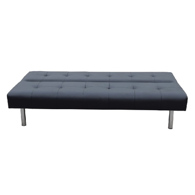 Cabrio armloze, loveseat bank, slaapbed, moderne PU Futon sofa sofa bed