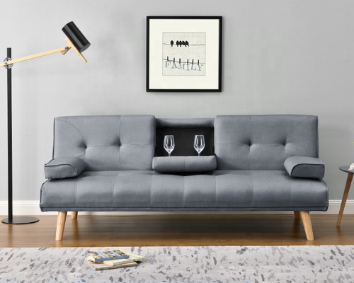 Multifunctioneel Geel Fluweel Sofabed