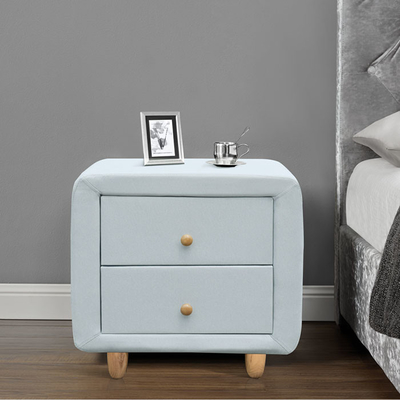ZONNIGE 2 van de het Triplexstof van Lade Moderne Nightstand Behandelde het Kabinetsladen Linnen
