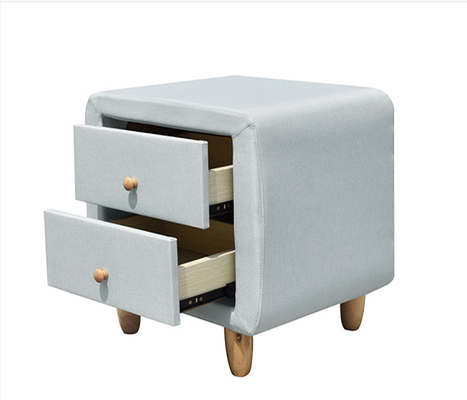 ZONNIGE 2 van de het Triplexstof van Lade Moderne Nightstand Behandelde het Kabinetsladen Linnen
