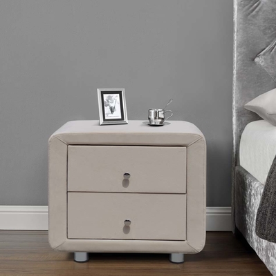 ZONNIGE 2 van de het Triplexstof van Lade Moderne Nightstand Behandelde het Kabinetsladen Linnen