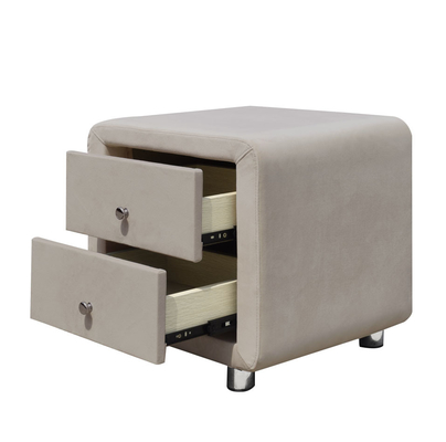 ZONNIGE 2 van de het Triplexstof van Lade Moderne Nightstand Behandelde het Kabinetsladen Linnen