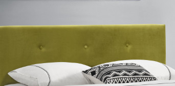 Tufted Groene Room Verpletterde Kader van het het Hoofdeindebed van het Fluweel Dubbele Hoofdkussen