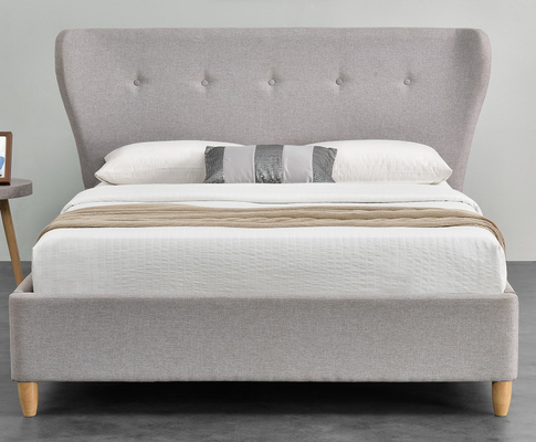Het eenvoudige Beklede Kader van het Triplexbed met Gemakkelijk Orenhoofdeinde assembleert