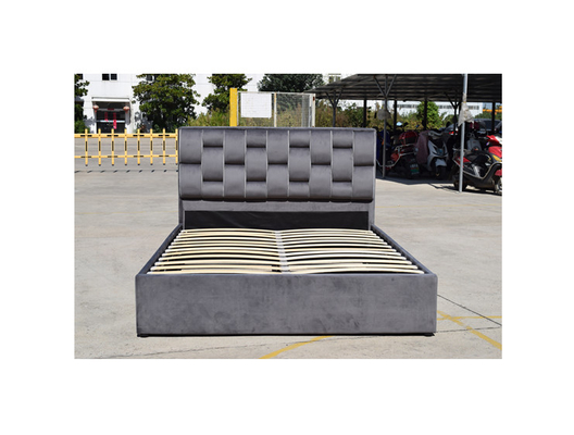 Stoffen Tweelinggrootte Linnen Beklede Bedframe met Gaslift