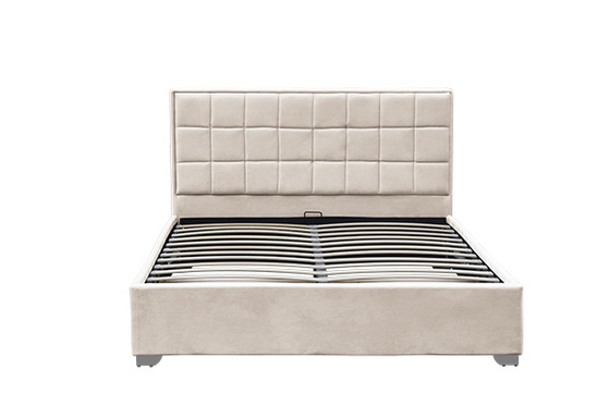 Van de de Ottomaneopslag van het Horwood Beige Fluweel het Bedkader 120x200cm 140x200cm 160x200cm 180x200cm