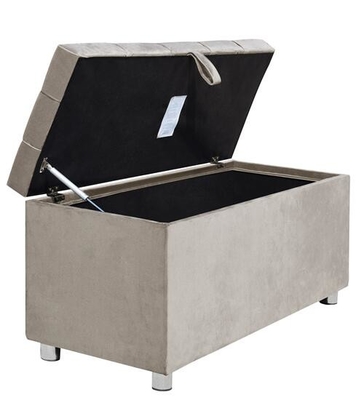 Het Fluweel Toy Bench Plush Soft van Chesterfiledgrey ottoman storage box crushed