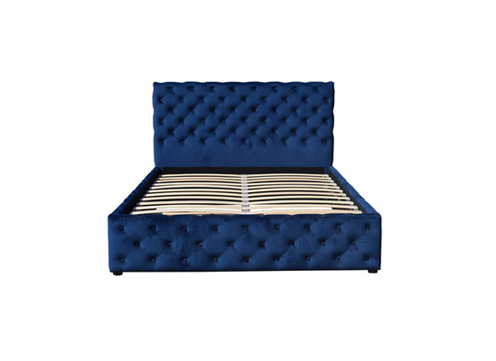 OEM ODM het Platform bekleedde Tufted Eenspersoonsbed met Opslag