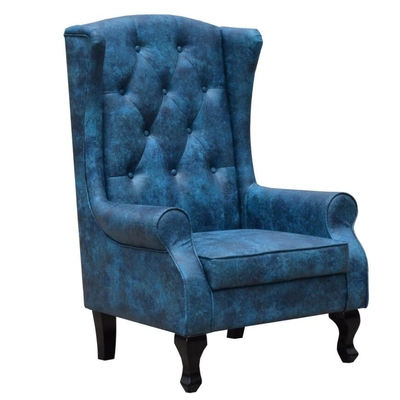 Van het Accentstoelen van ton Hoge Wingback de Leunstoel van het Fluweelchesterfield het Dineren Woonkamer